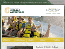 Tablet Screenshot of jetboatadventures.com